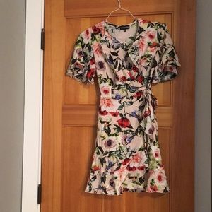 Floral wrap dress